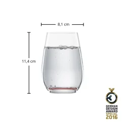Best Wassergläser | Vina Touch - | Rot - 390 ml (6 Stk) Farbige Wassergläser