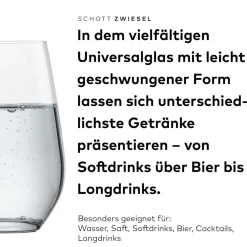 Best Wassergläser | Vina Touch - | Rot - 390 ml (6 Stk) Farbige Wassergläser