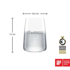 Wassergläser | Vivami - | 530 ml (6 Stk) Klare Wassergläser|Spezielle Weingläser