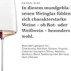 Online Weinglas Kraftvoll & Würzig | Vivami - | 690 ml (6 Stk) Kristallgläser|Handgefertigte Weingläser