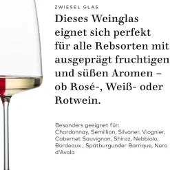 Best Weinglas Kraftvoll & Würzig | Sensa - | 0,2l Eiche - 660 ml (6 Stk) Geeichte Weingläser