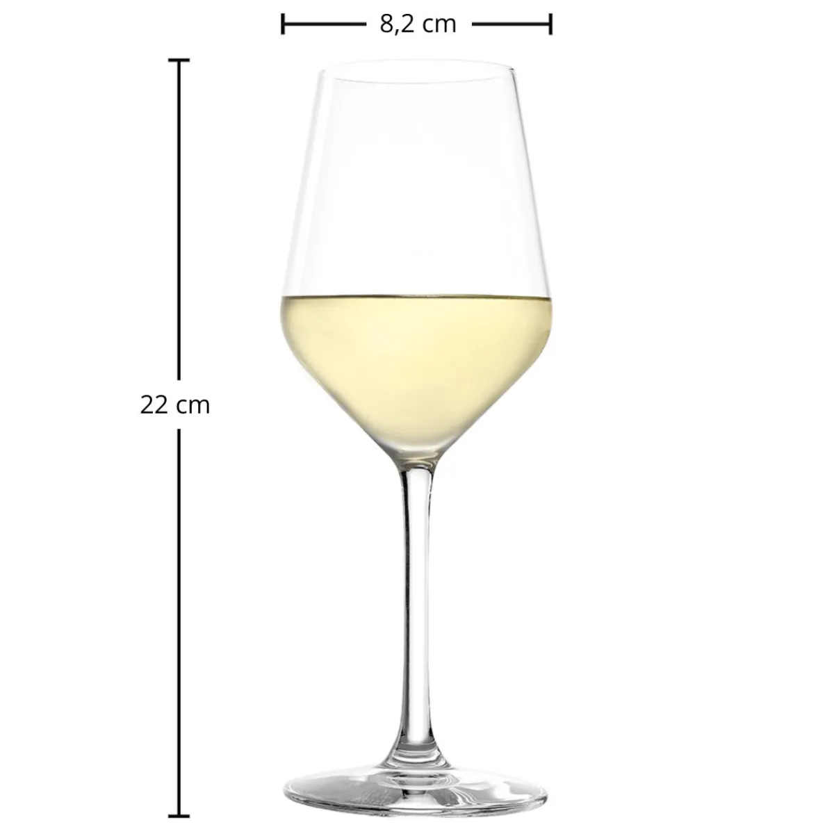 Outlet Weißweinglas | Revolution - | 365 ml (6 Stk) Weißweingläser|Geeichte Weingläser