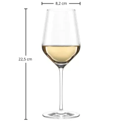 New Weißweinglas | Starlight - | 410 ml (6 Stk) Kristallgläser|Weißweingläser