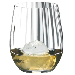 Whisky Glas Optisch O | Tumbler Collection - Riedel | 340 ml (2 Stk) Klare Wassergläser|Tumbler / Old Fashioned Gläser