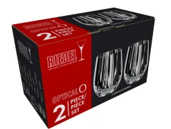 Whisky Glas Optisch O | Tumbler Collection - Riedel | 340 ml (2 Stk) Klare Wassergläser|Tumbler / Old Fashioned Gläser