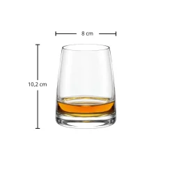 New Whiskybecher DOF | Experience - | 325 ml (6 Stk) Klare Wassergläser|Tumbler / Old Fashioned Gläser