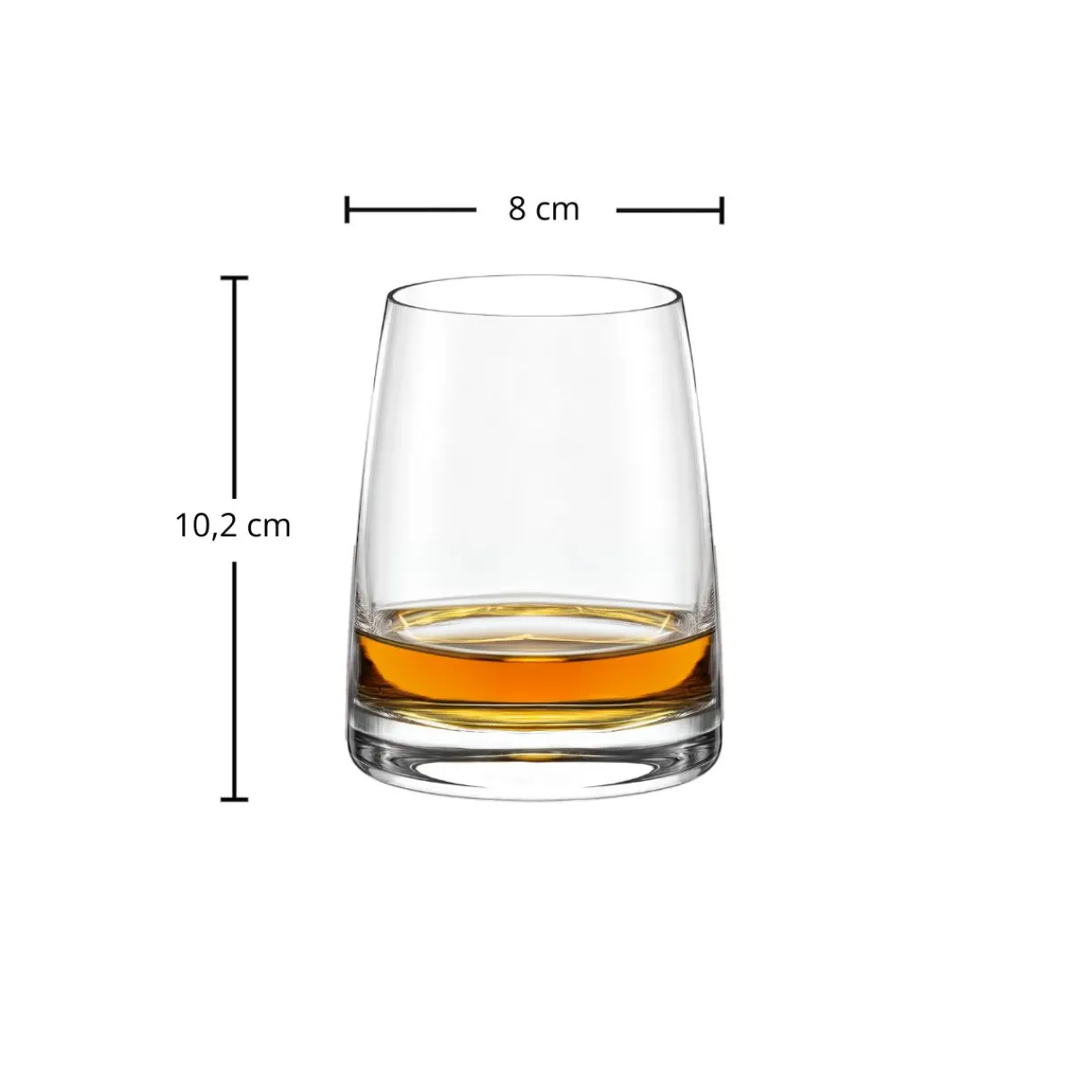New Whiskybecher DOF | Experience - | 325 ml (6 Stk) Klare Wassergläser|Tumbler / Old Fashioned Gläser