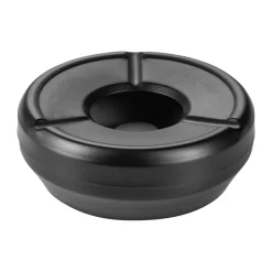 Discount Windaschenbecher Edelstahl - stapelbar | schwarz - Ø 12 cm Aschenbecher