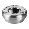 Hot Windaschenbecher Edelstahl - stapelbar | silber - Ø 9,5 cm Aschenbecher