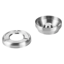 Hot Windaschenbecher Edelstahl - stapelbar | silber - Ø 9,5 cm Aschenbecher