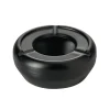 Discount Windaschenbecher Edelstahl - stapelbar | schwarz - Ø 9,5 cm Aschenbecher