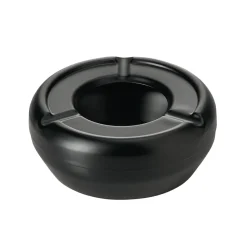 Discount Windaschenbecher Edelstahl - stapelbar | schwarz - Ø 9,5 cm Aschenbecher
