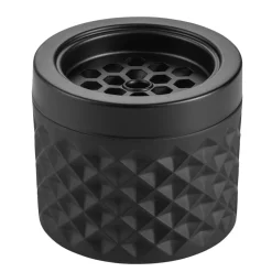 Best Windaschenbecher schwarz | Glas - 9,5 cm Aschenbecher