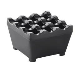 Discount Windaschenbecher schwer | stapelbar - schwarz - 7,5 cm Aschenbecher