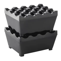 Online Windaschenbecher schwer | stapelbar - schwarz - 9,5 cm Aschenbecher